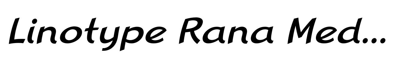 Linotype Rana Medium Italic